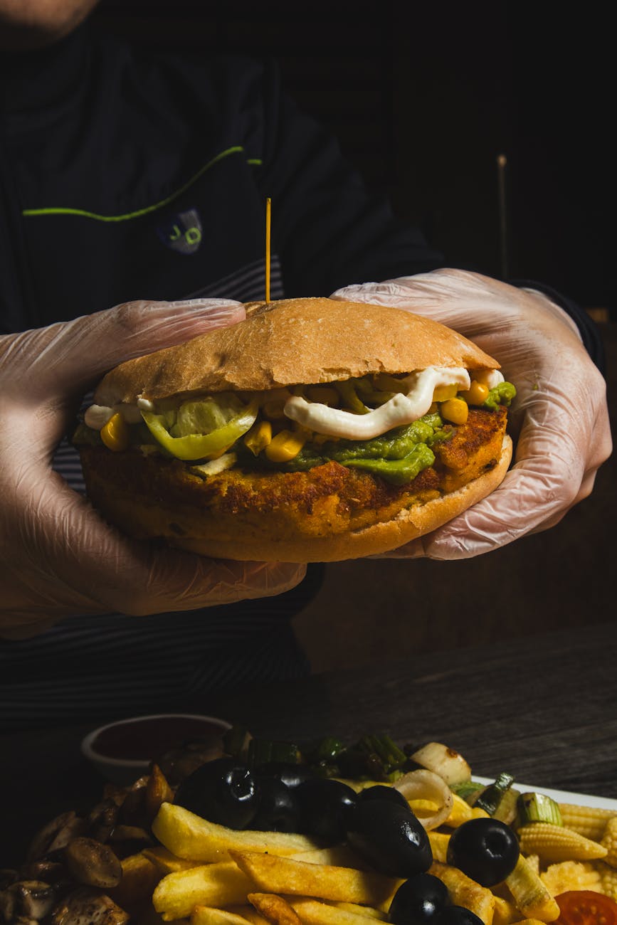 Crunchy Corn Burger