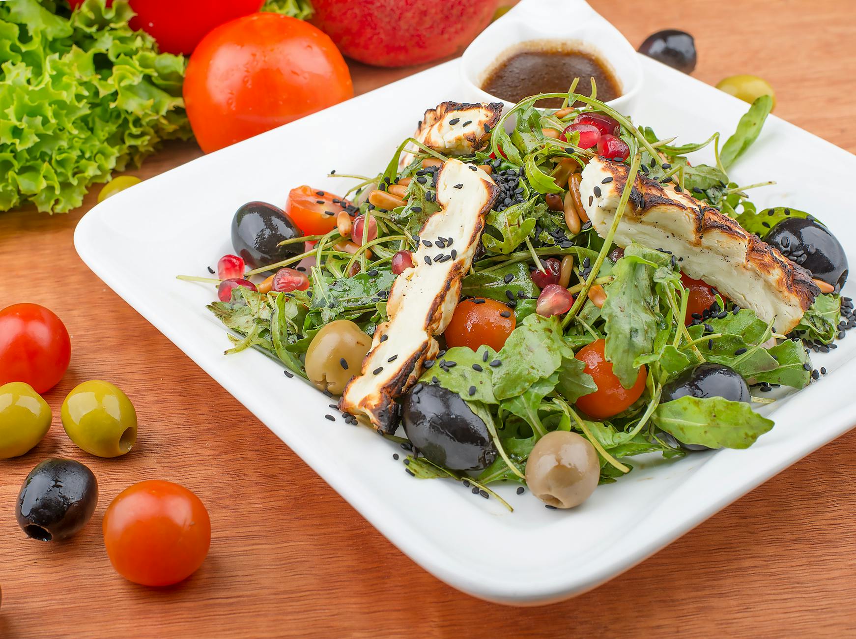 Grilled Paneer Cheese Salad