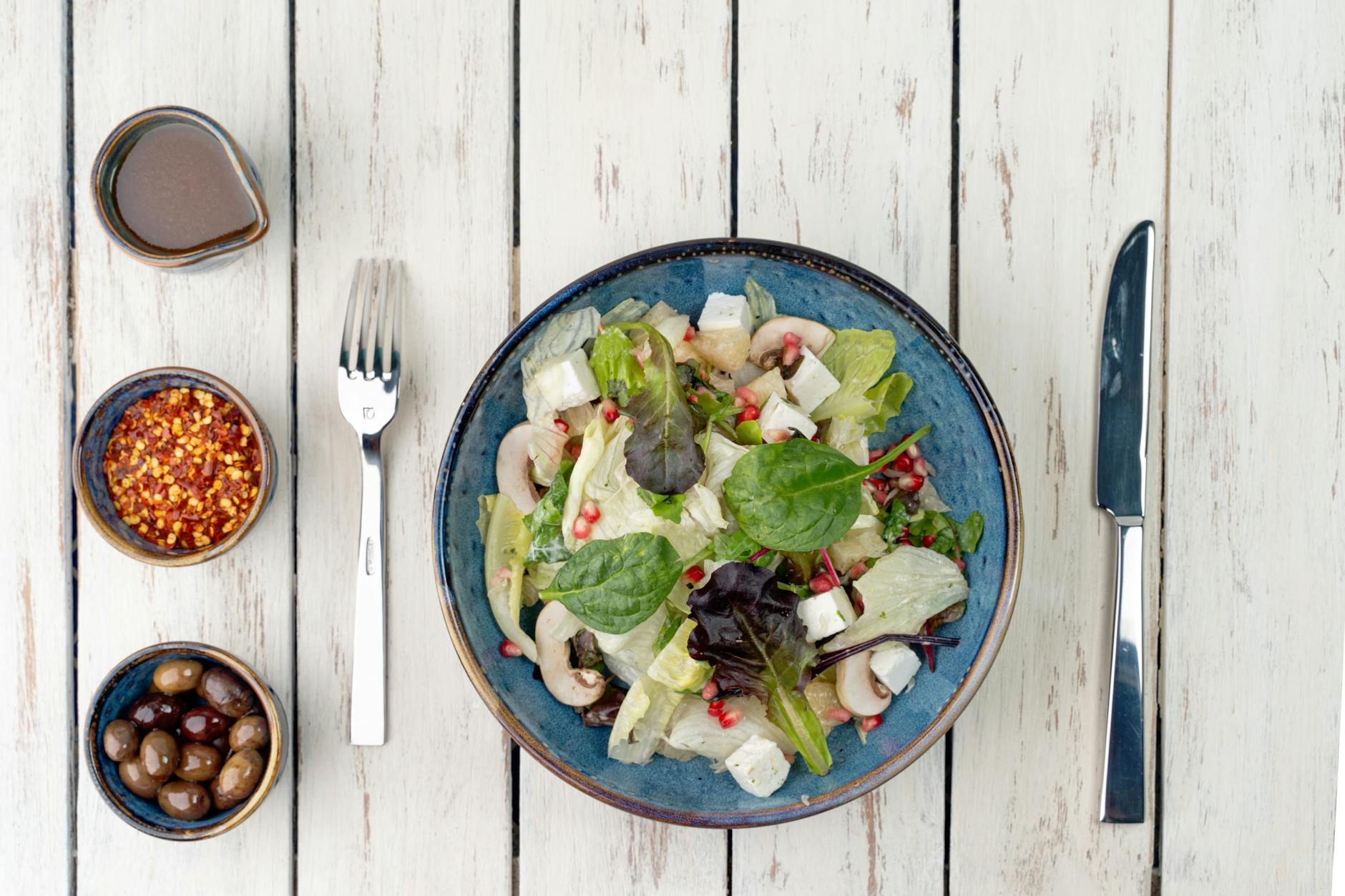 Mushroom Chilli Babycorn Salad