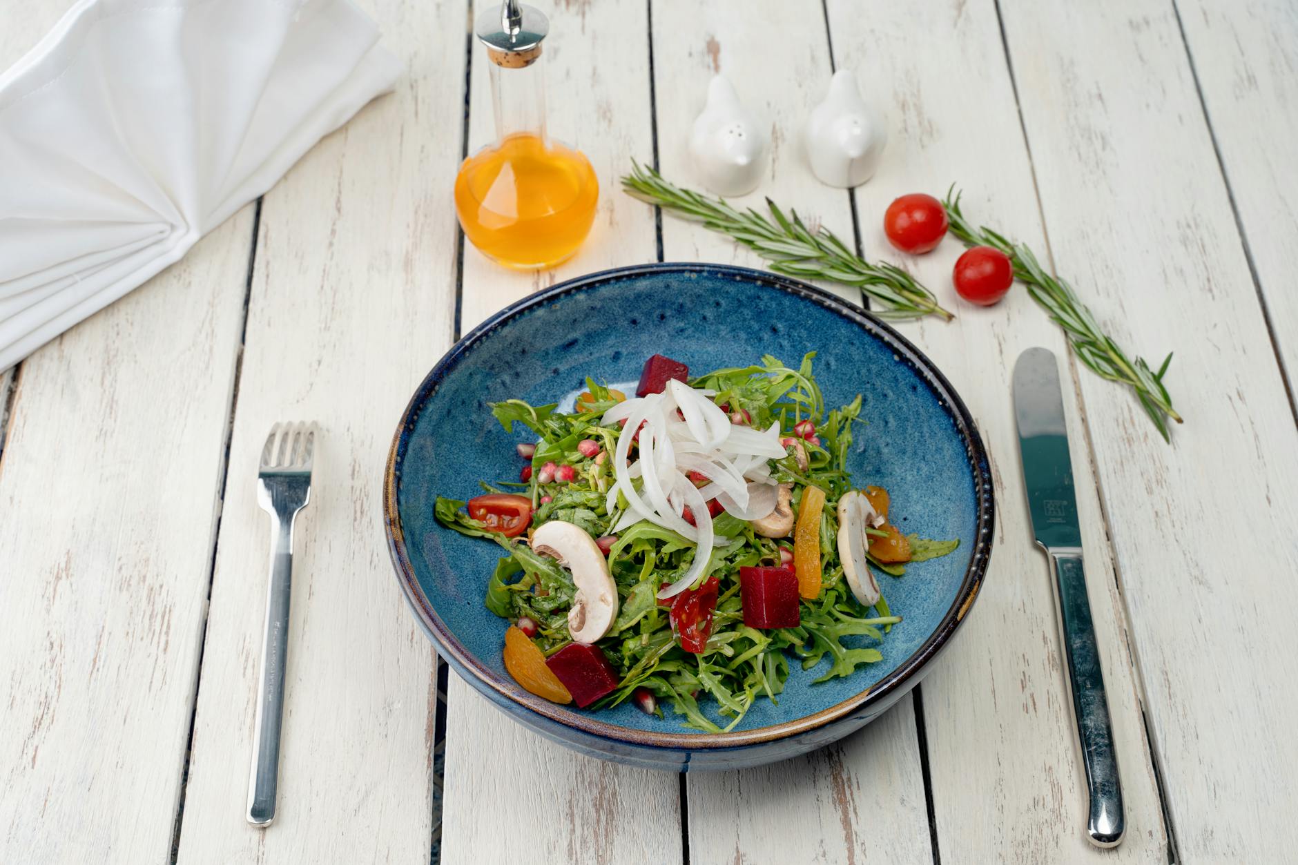 Mushroom Chilli Salad