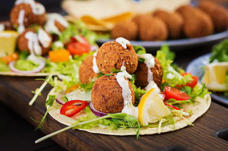 Veg Serving – Falafel